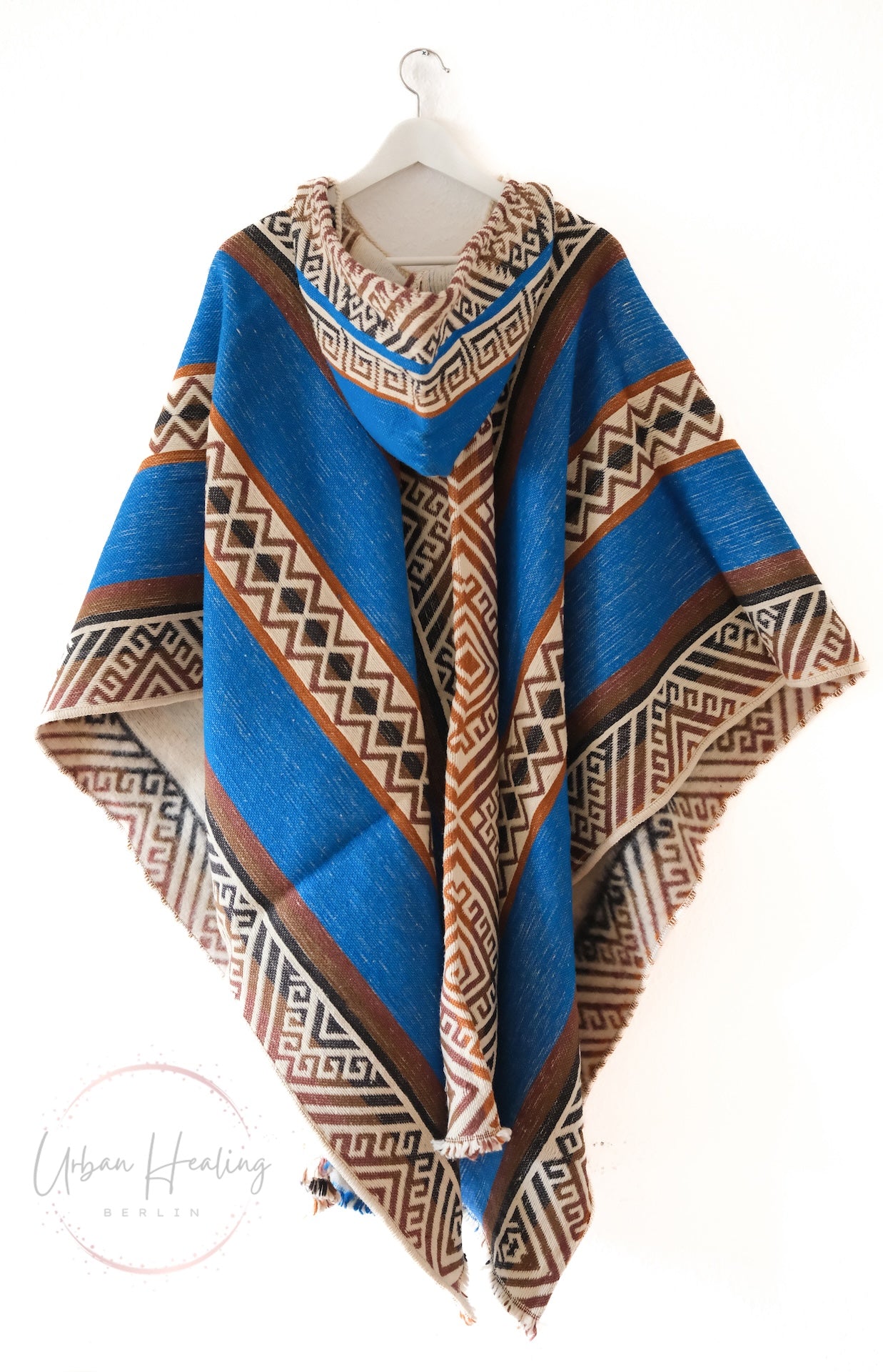 PONCHO 100 % natürliche Schafwolle / made in Ecuador